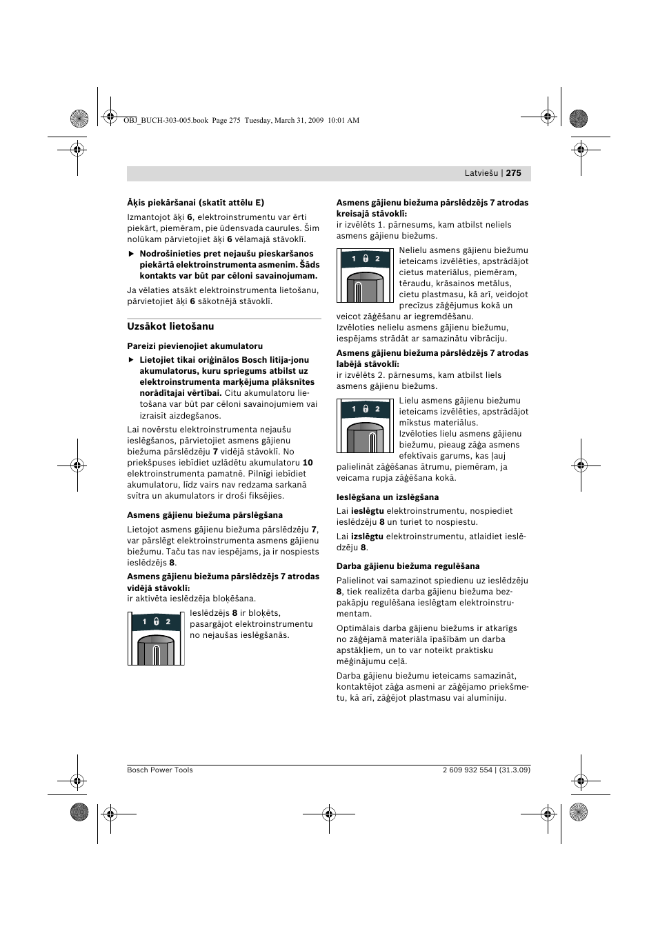 Bosch GSA 36 V-LI Professional User Manual | Page 275 / 289