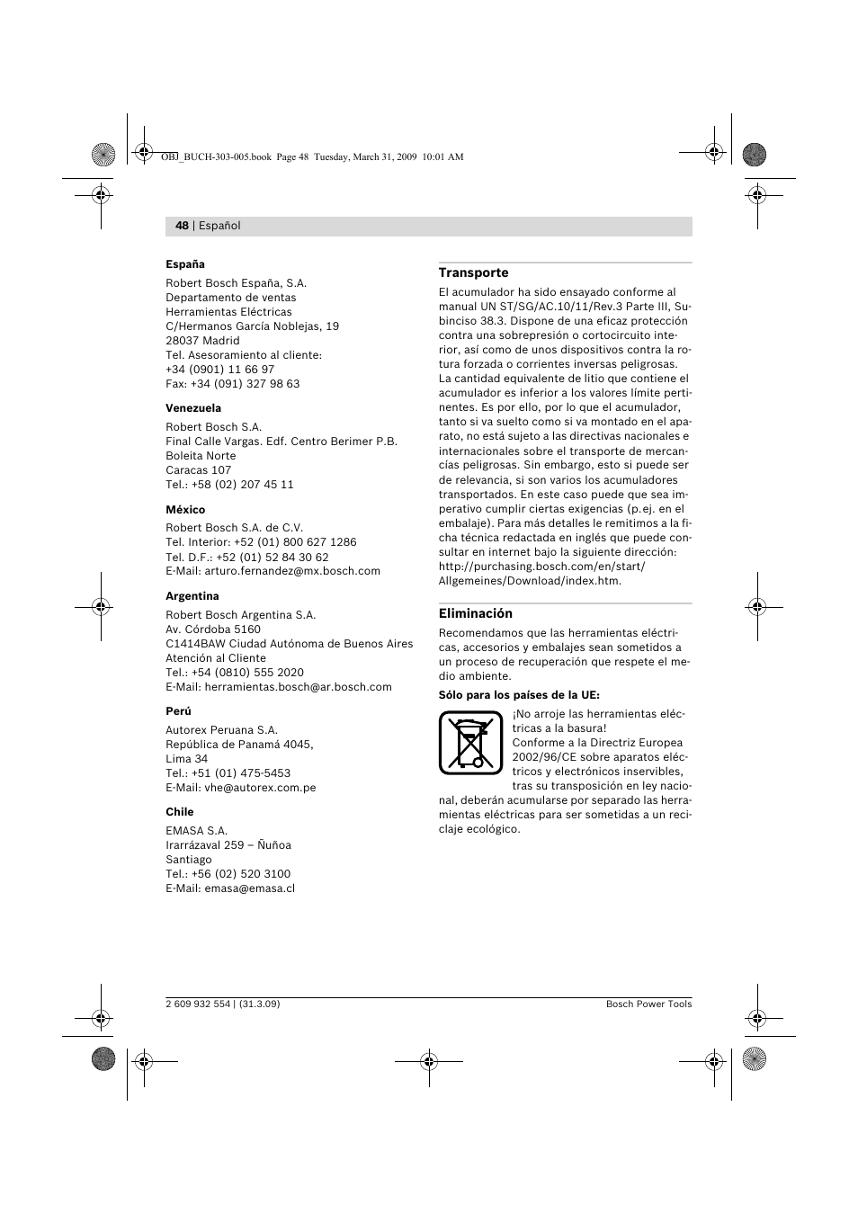 Bosch GSA 36 V-LI Professional User Manual | Page 48 / 289
