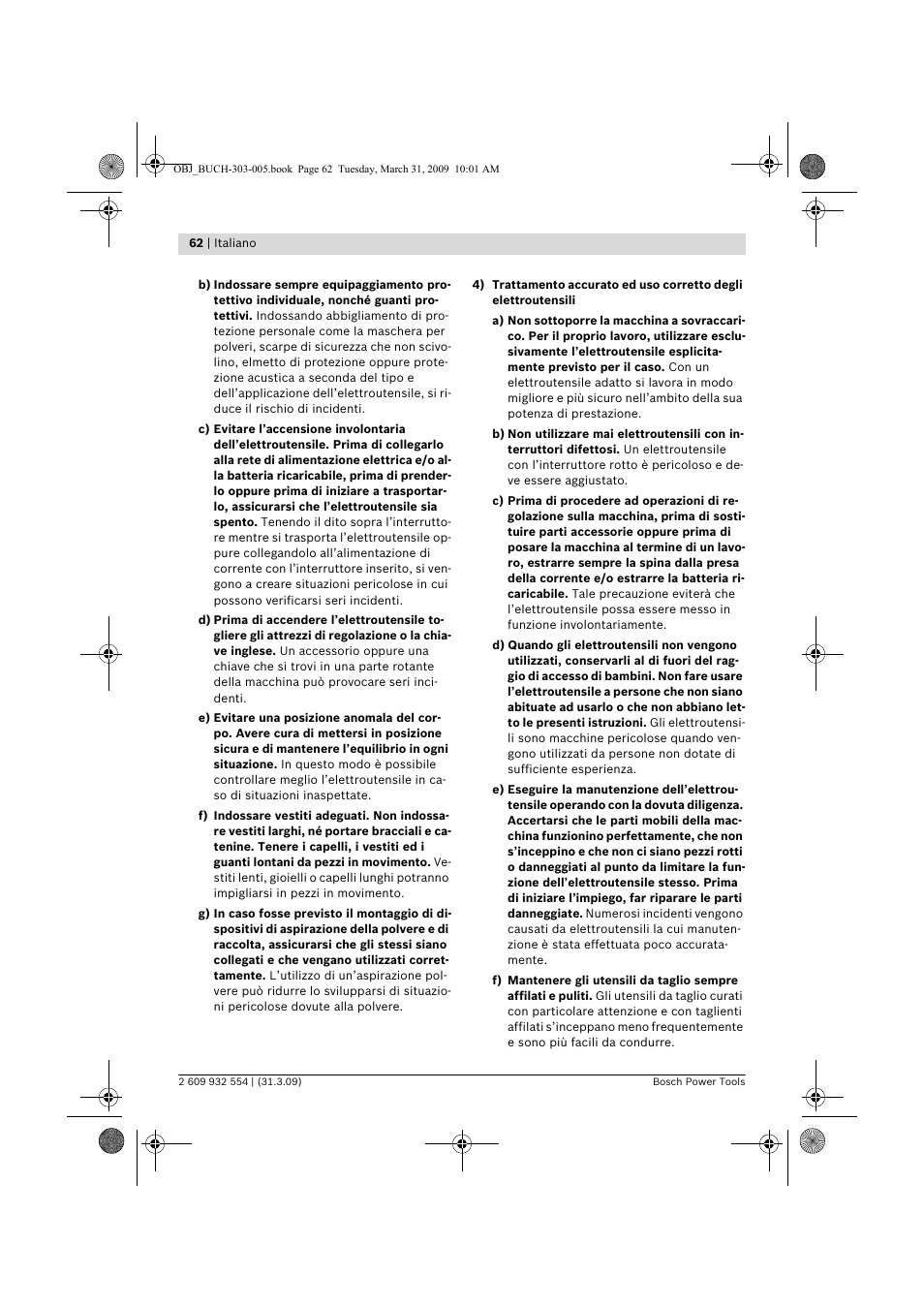 Bosch GSA 36 V-LI Professional User Manual | Page 62 / 289