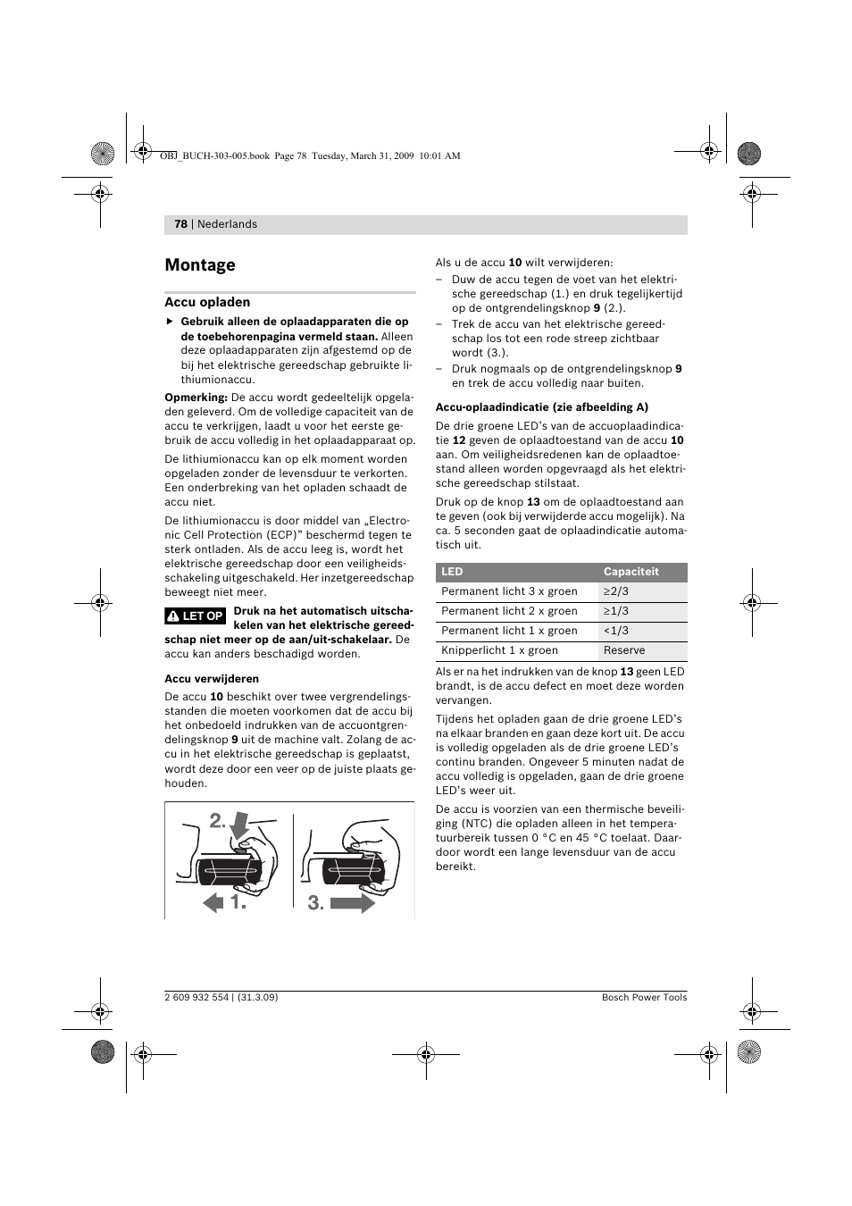 Montage | Bosch GSA 36 V-LI Professional User Manual | Page 78 / 289