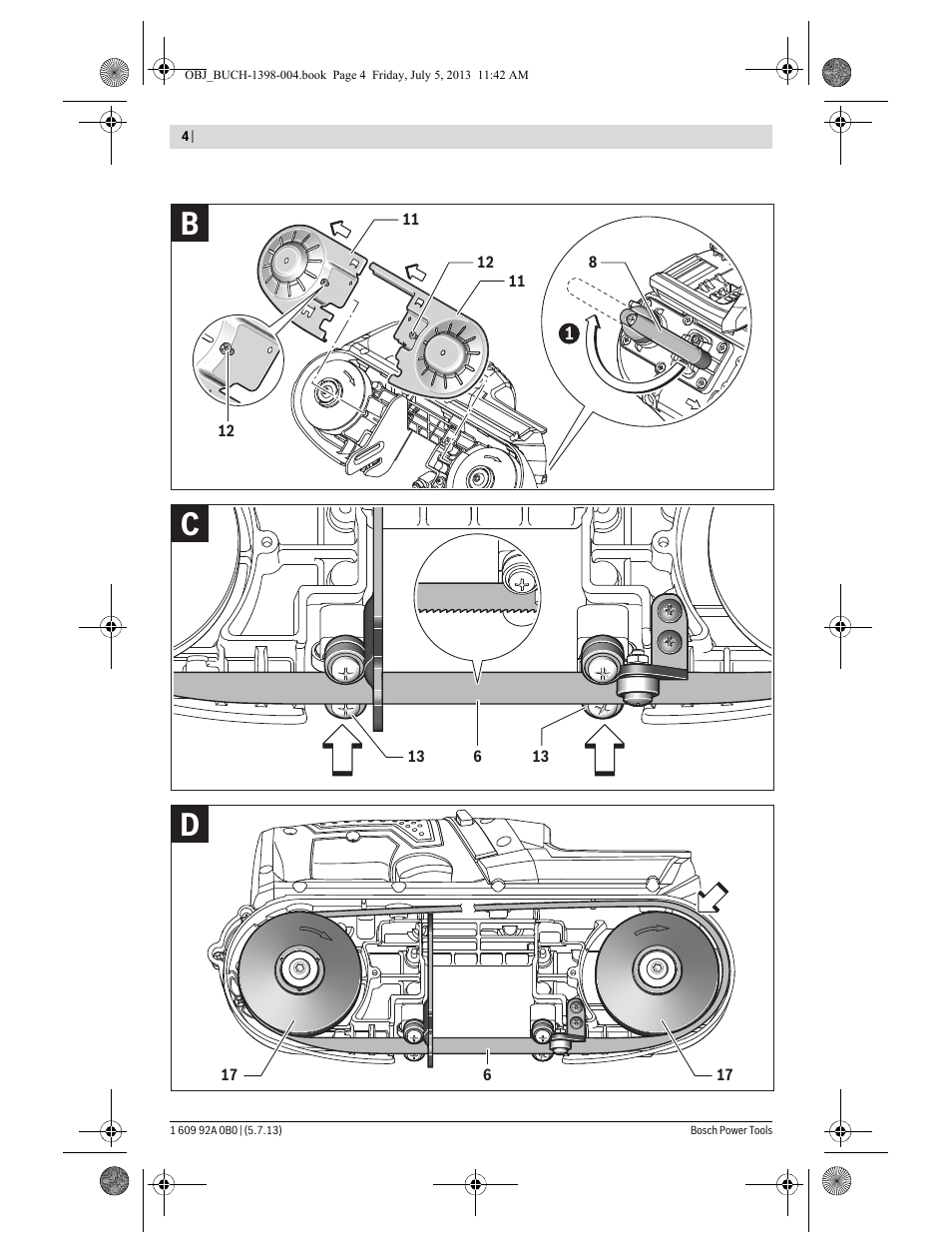 Dc b | Bosch GCB 18 V-LI Professional User Manual | Page 4 / 168