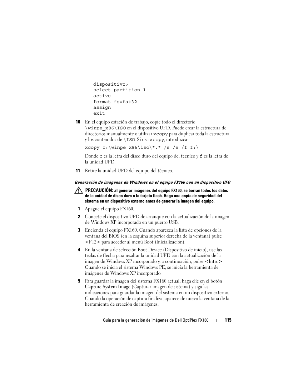 Dell OptiPlex FX160 User Manual | Page 115 / 132