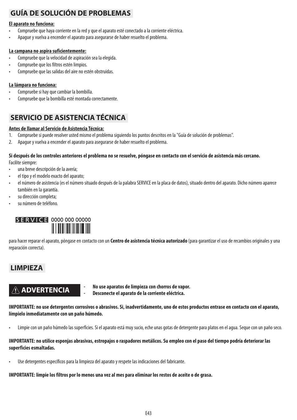 BAUKNECHT DST 6460 ES User Manual | Page 45 / 84