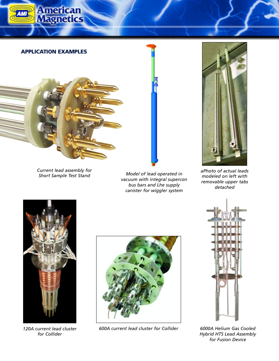 American Magnetics Current Leads for Cryogenic Systems Brochure User Manual | Page 4 / 8