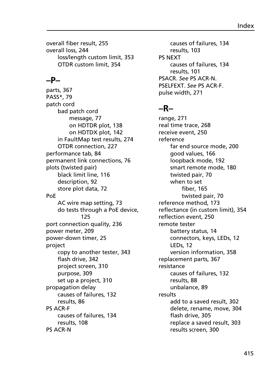 Fluke Networks CertiFiber Pro Users Manual User Manual | Page 437 / 440