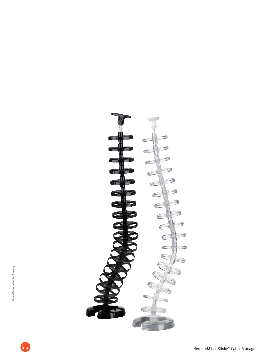 Herman Miller SLINKY CABLE MANAGER - Product sheet User Manual | 2 pages