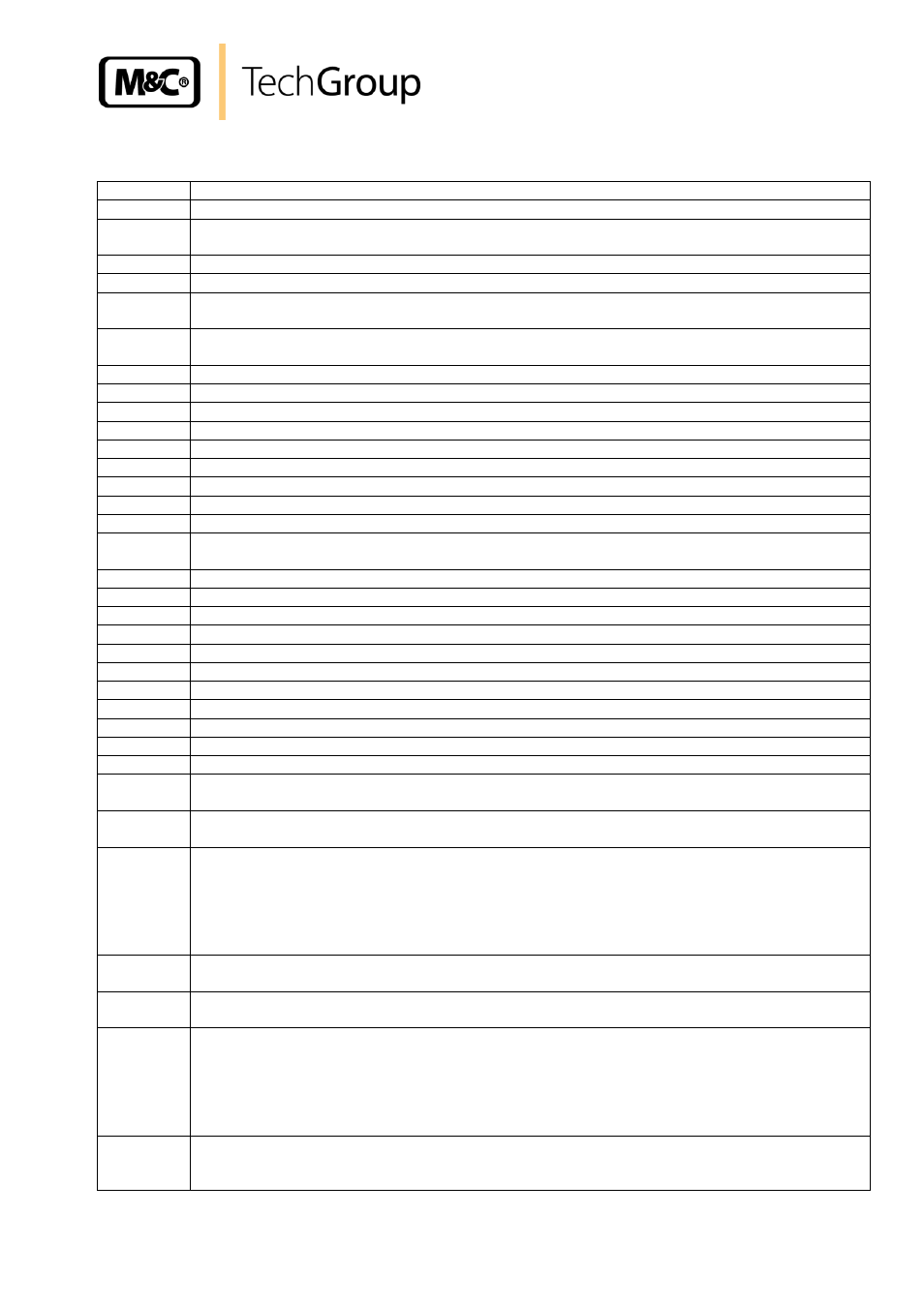 Options | M&C TechGroup PSP4000-H_C_T Operator's manual User Manual | Page 9 / 24