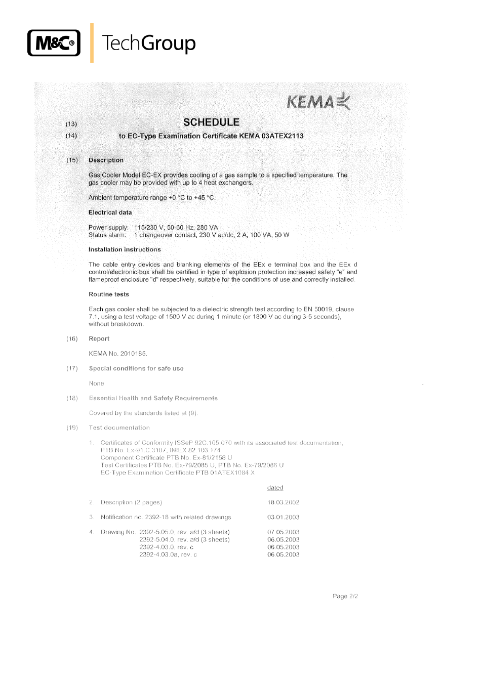 M&C TechGroup EC-EX Operator's manual User Manual | Page 32 / 33
