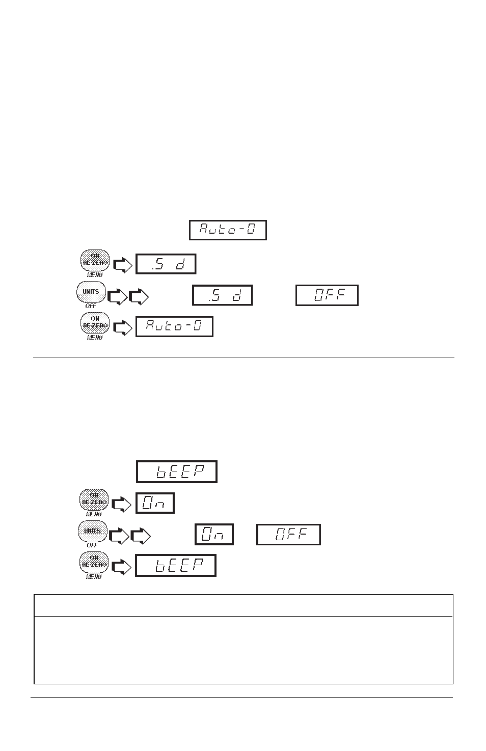 Auto-zero, Beep function | Ohaus GT4100DG Electronic Balances User Manual | Page 24 / 52