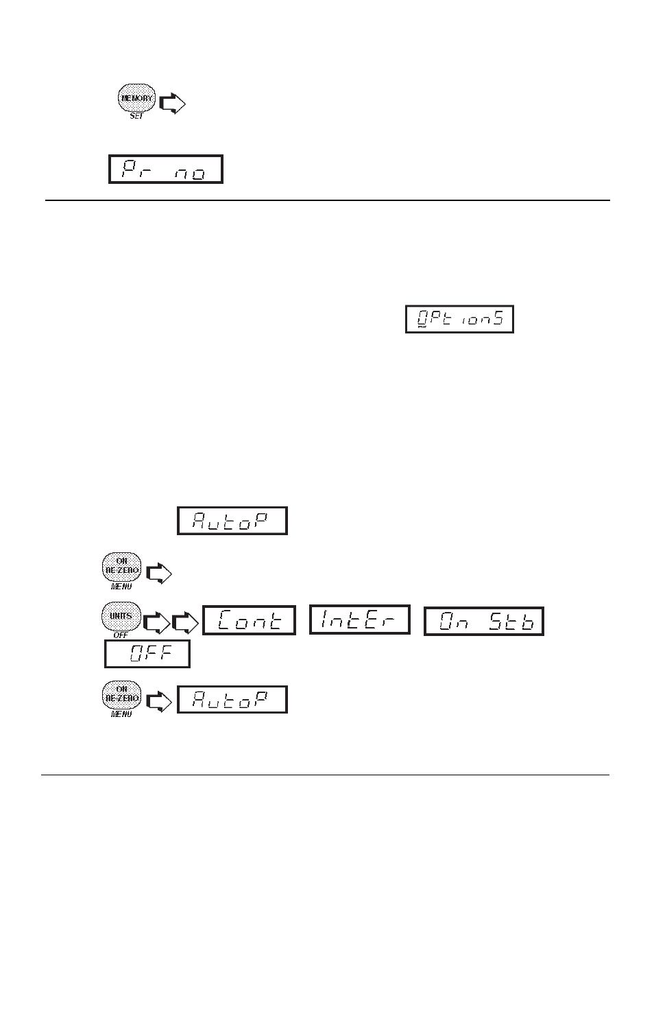 Print options, Auto print feature, Initialize | Ohaus GT4100DG Electronic Balances User Manual | Page 36 / 52