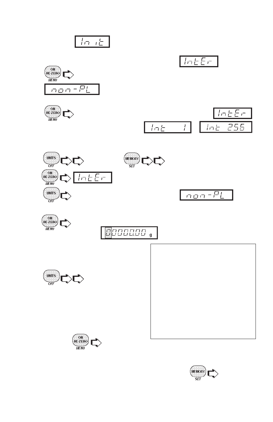 Initialize | Ohaus GT4100DG Electronic Balances User Manual | Page 37 / 52