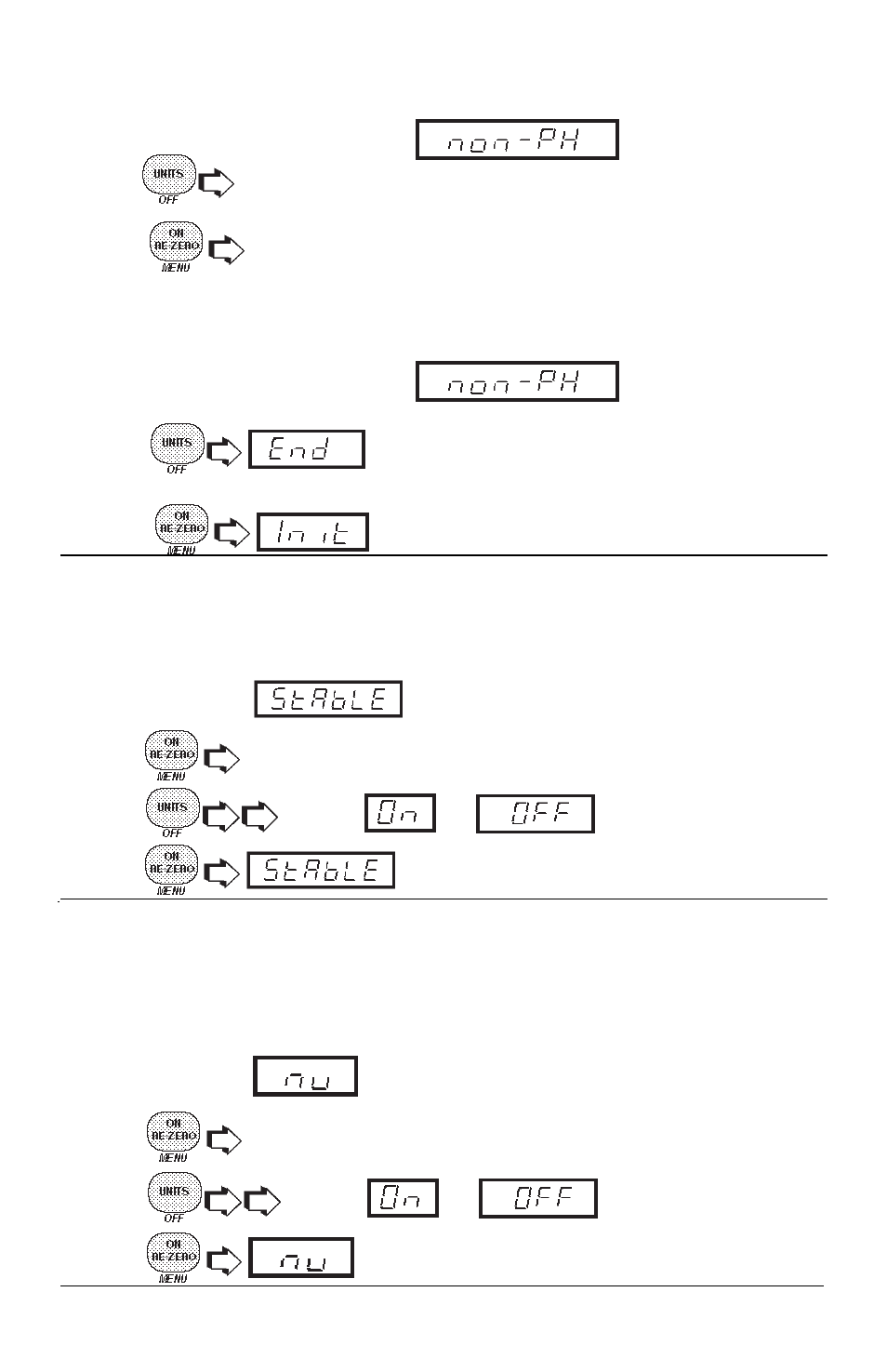 Print stable data only, Print numeric data only | Ohaus GT4100DG Electronic Balances User Manual | Page 38 / 52