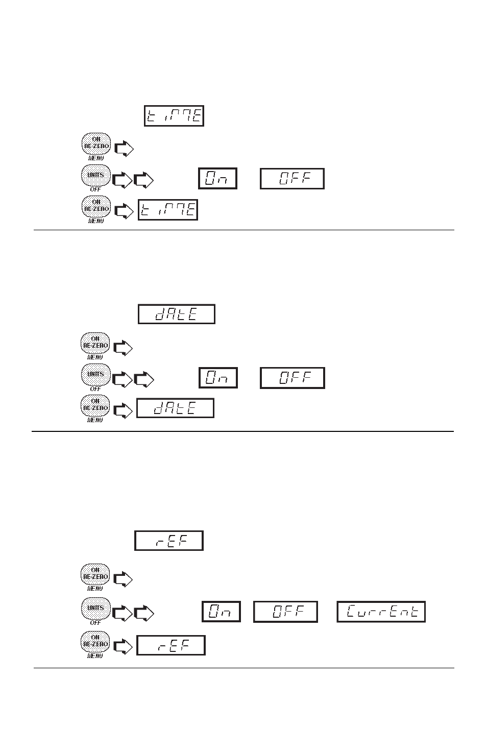 Time, Date, Reference | Ohaus GT4100DG Electronic Balances User Manual | Page 39 / 52