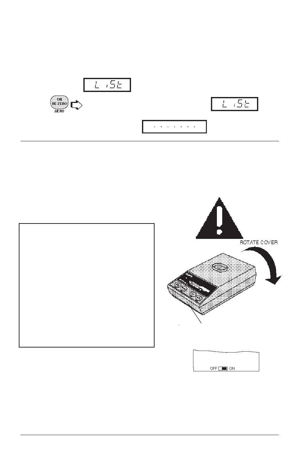 List, Menu lock-out protection | Ohaus GT4100DG Electronic Balances User Manual | Page 40 / 52