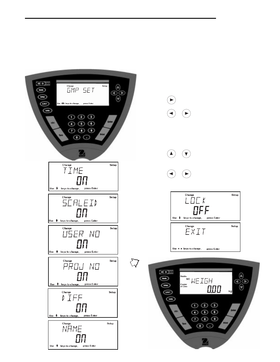 4 good manufacturing practices (gmp) set, Cd indicators procedure | Ohaus CD-33 Indicator User Manual | Page 19 / 47