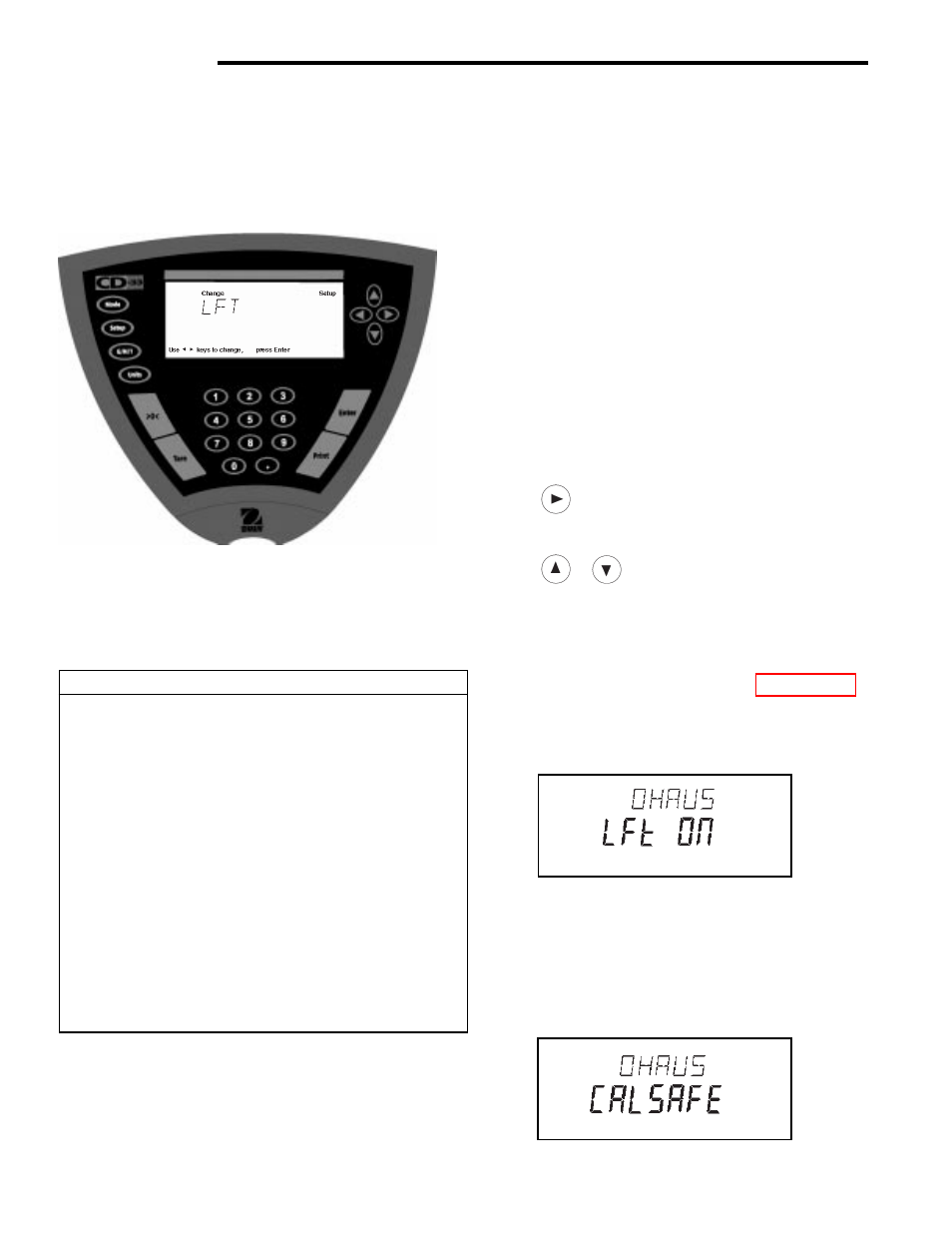 7 legal for trade (lft), Cd indicators 3.7 legal for trade (lft), Procedure | Ohaus CD-33 Indicator User Manual | Page 22 / 47