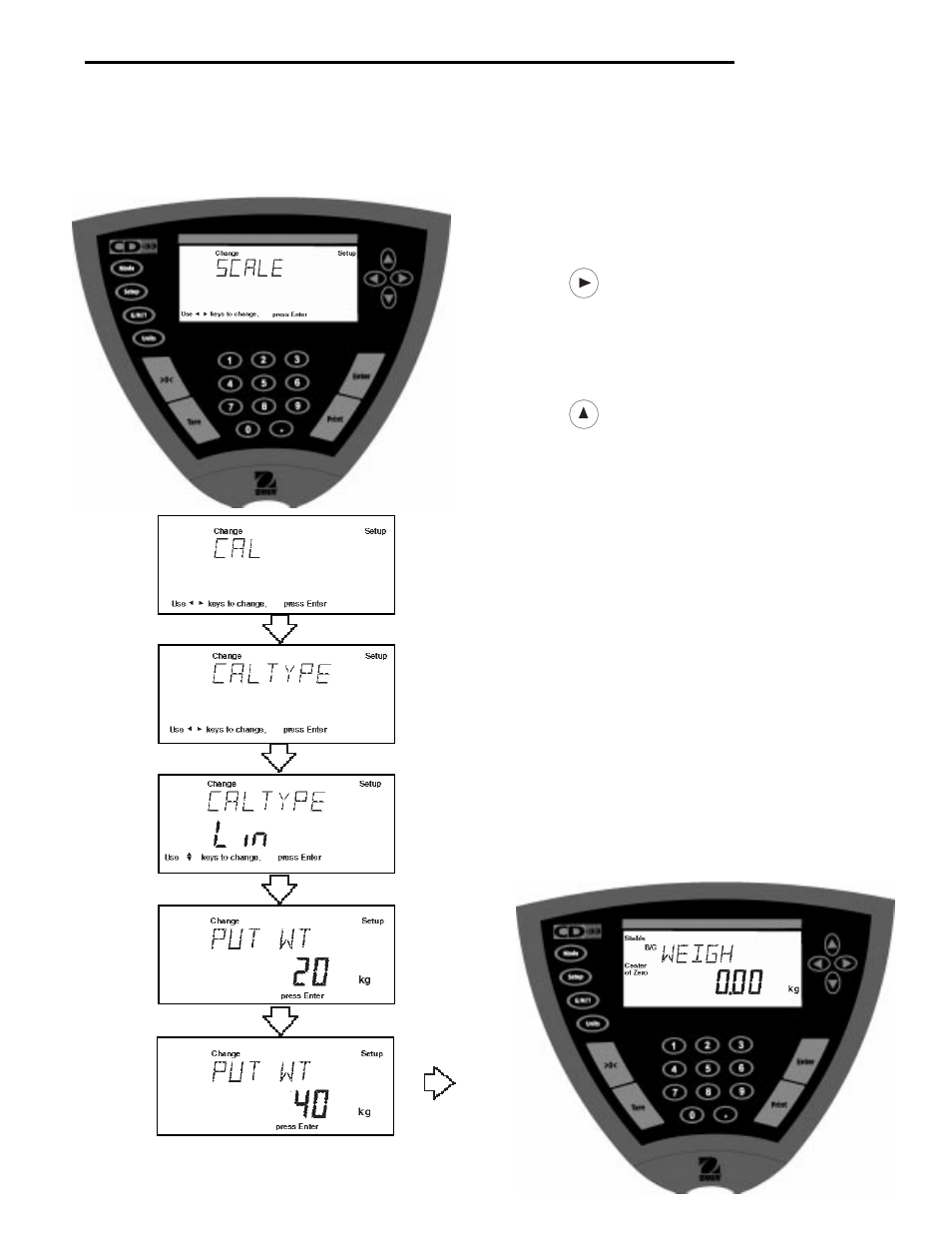 3 linearity calibration, Cd indicators procedure | Ohaus CD-33 Indicator User Manual | Page 31 / 47