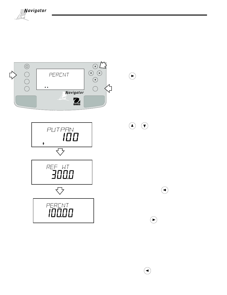Percent weighing, 5 percent weighing, Procedure | Zero tare | Ohaus NBF1A2 Navigator Balances User Manual | Page 75 / 107