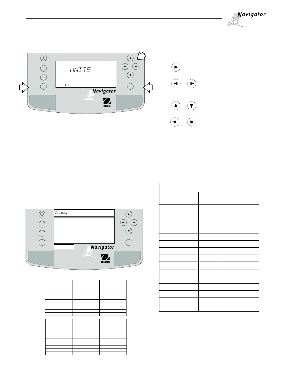 Units, 8 units, Procedure | Labeling, Zero tare | Ohaus NBF1A2 Navigator Balances User Manual | Page 86 / 107