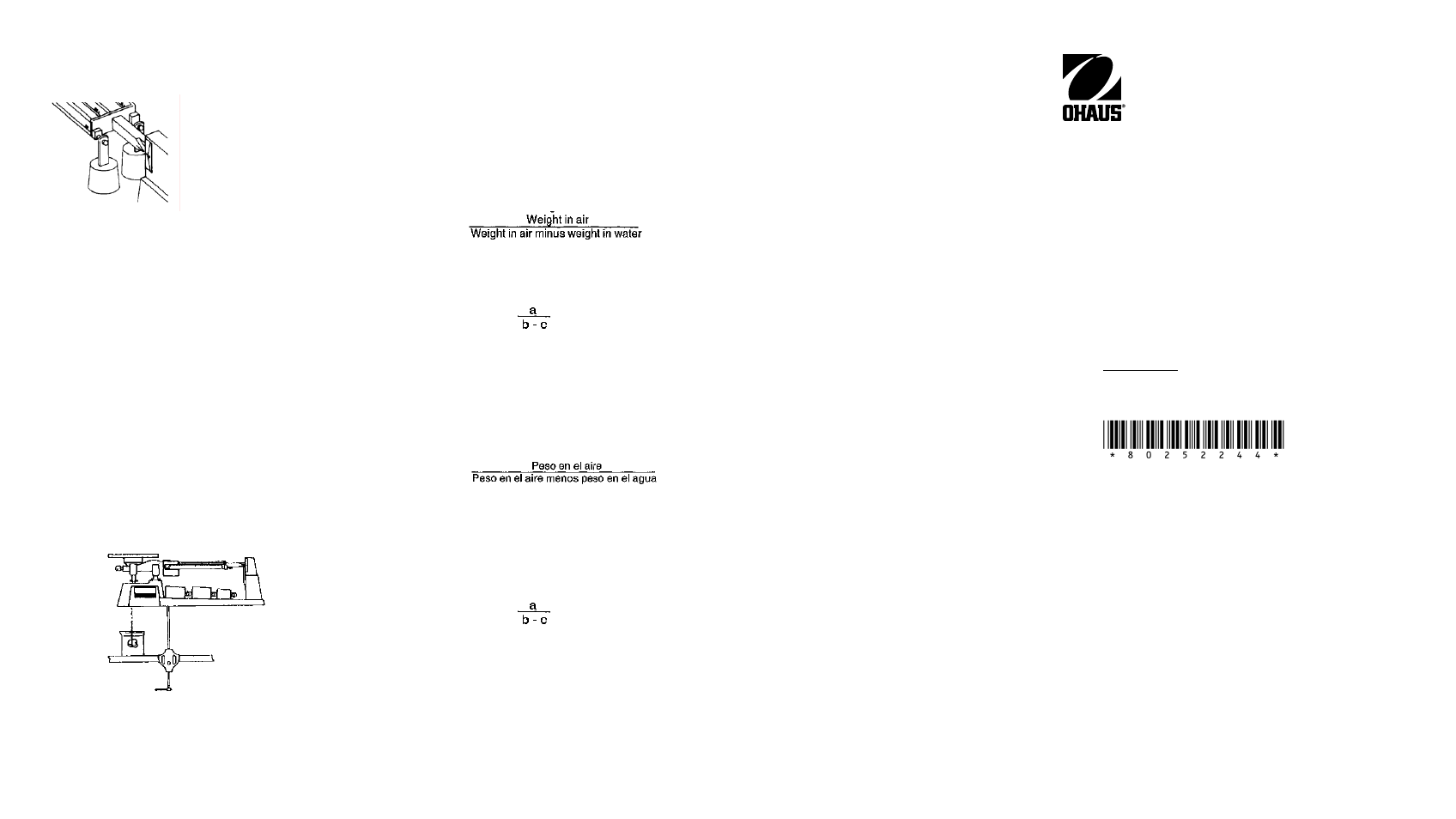 Ohaus TRIPLE PRO MECHANICAL BALANCES Manual multi User Manual | Page 2 / 2