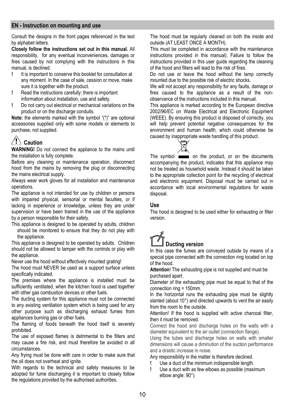 IGNIS AKS 650 WH User Manual | Page 10 / 56