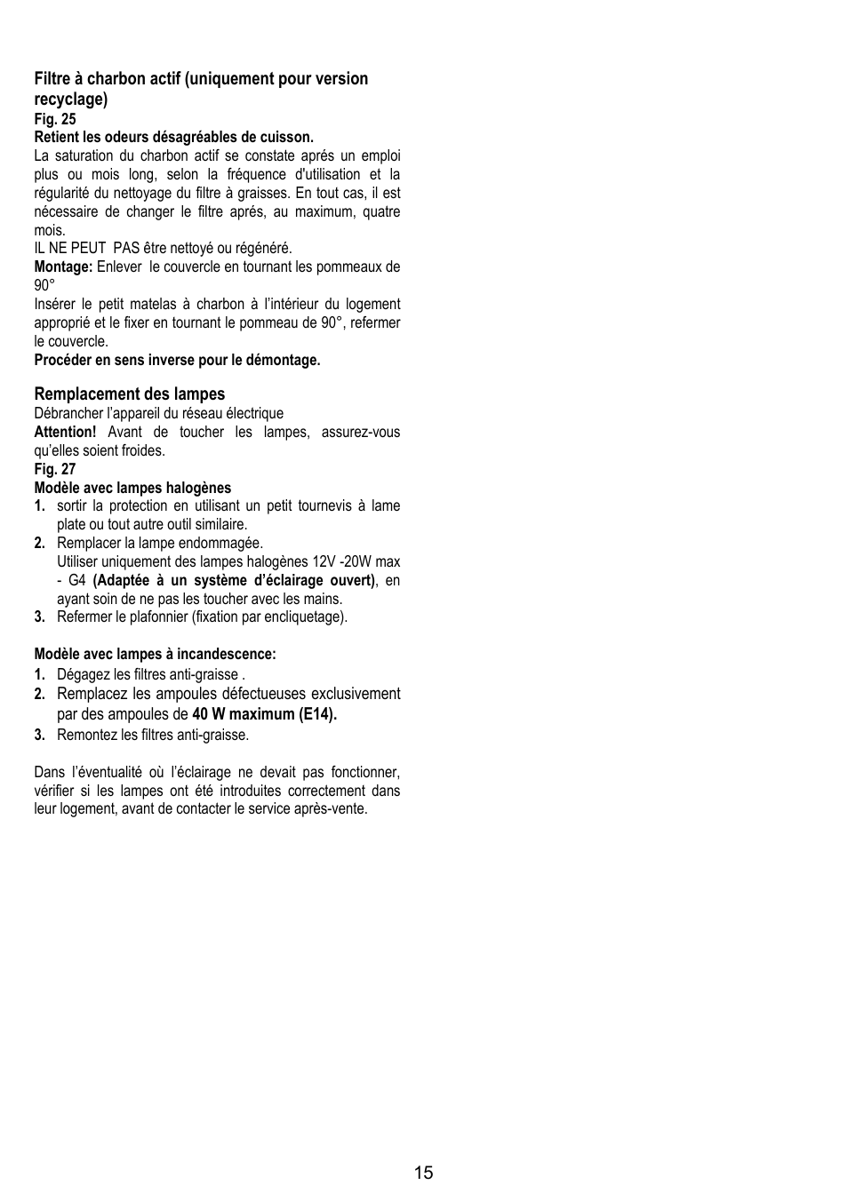 IGNIS AKS 650 WH User Manual | Page 15 / 56
