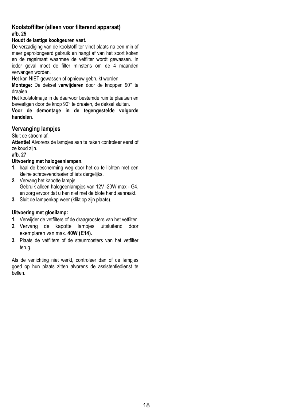 IGNIS AKS 650 WH User Manual | Page 18 / 56
