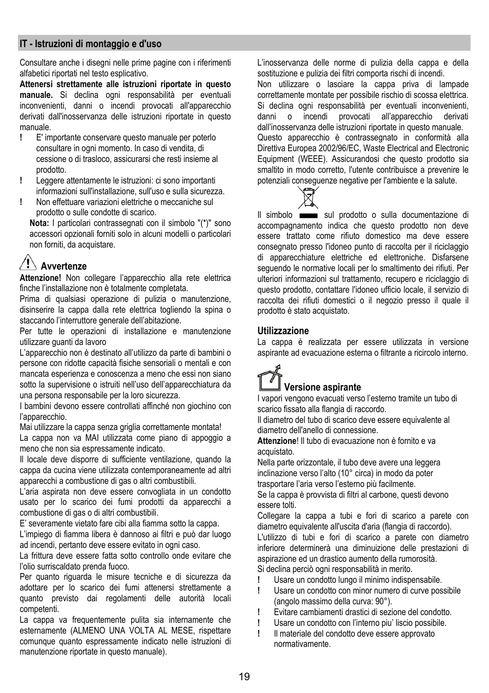 IGNIS AKS 650 WH User Manual | Page 19 / 56