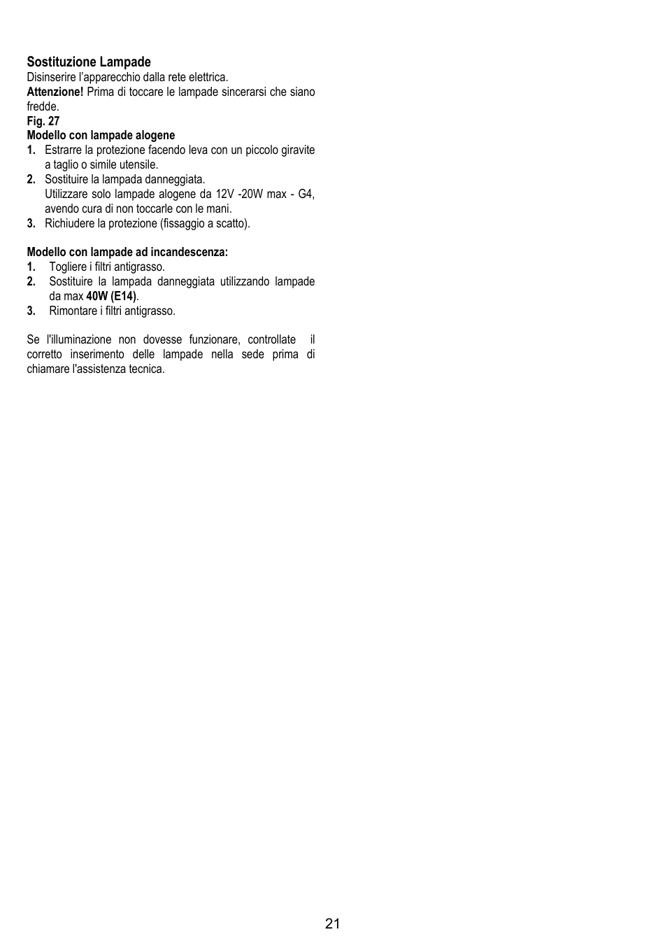 IGNIS AKS 650 WH User Manual | Page 21 / 56