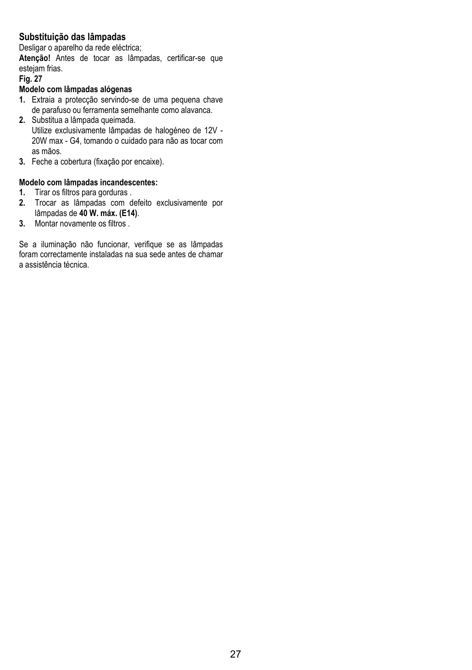 IGNIS AKS 650 WH User Manual | Page 27 / 56