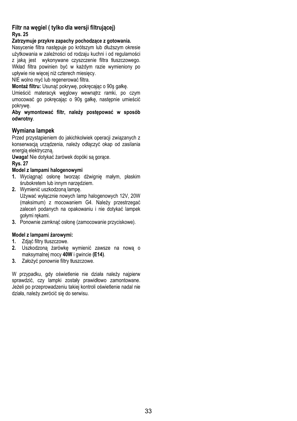 IGNIS AKS 650 WH User Manual | Page 33 / 56