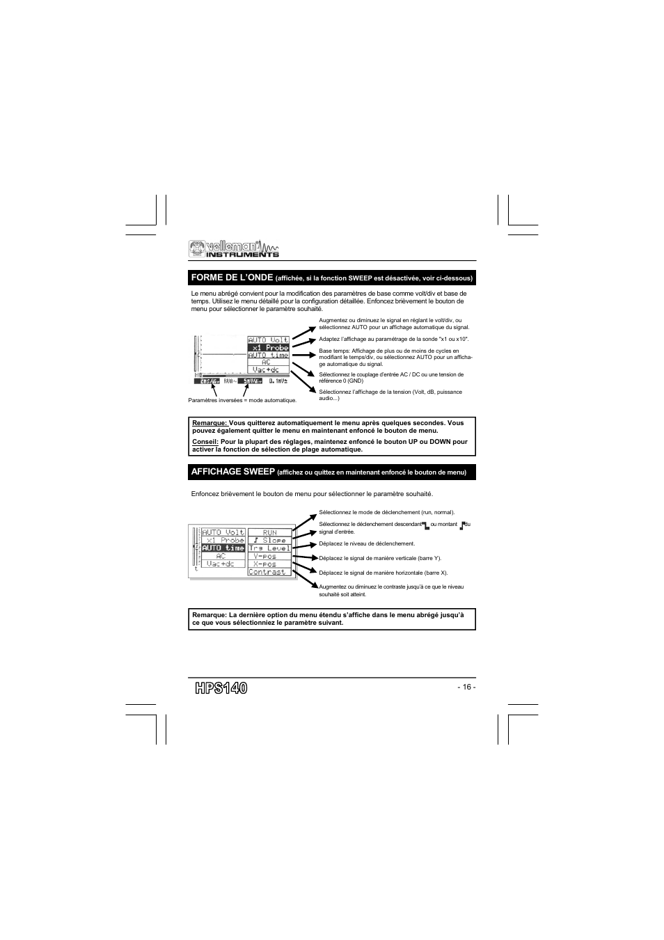 Velleman projects HPS140 User manual User Manual | Page 16 / 28