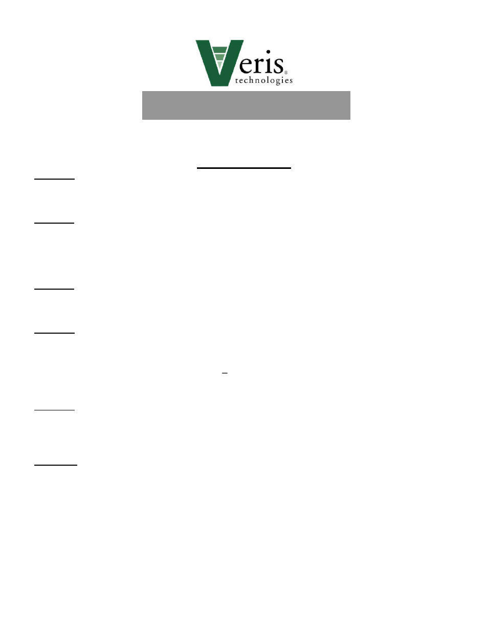 Veris Technologies OpticMapper - Operating Instructions User Manual | 59 pages