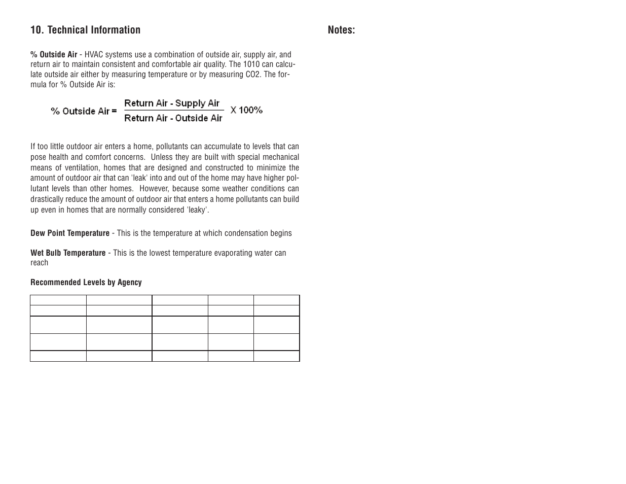 Technical information | Veris Industries 1010 Manual User Manual | Page 10 / 11