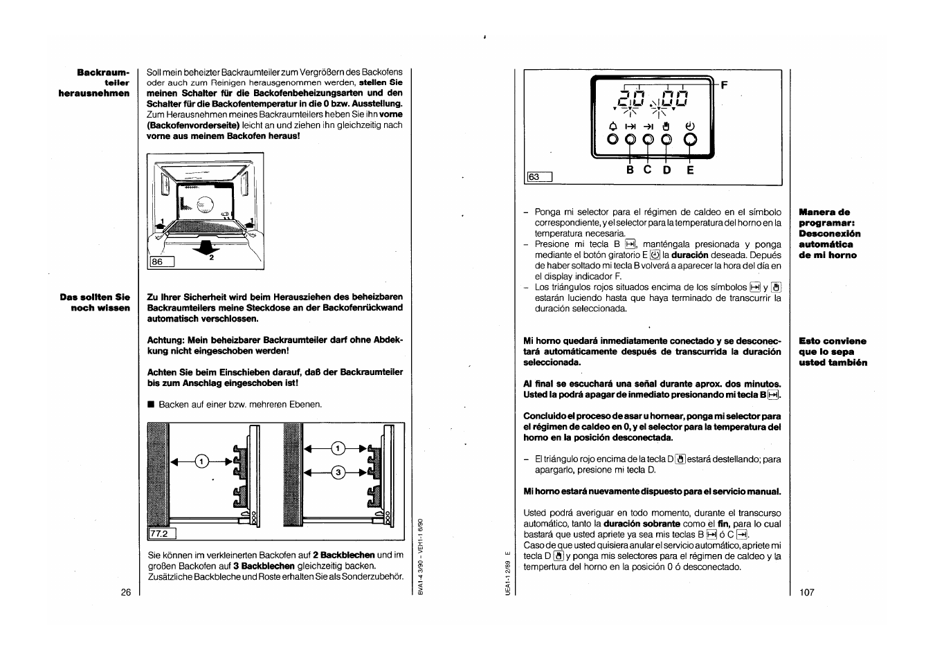 AEG COMPETENCE 750 E CH User Manual | Page 26 / 45