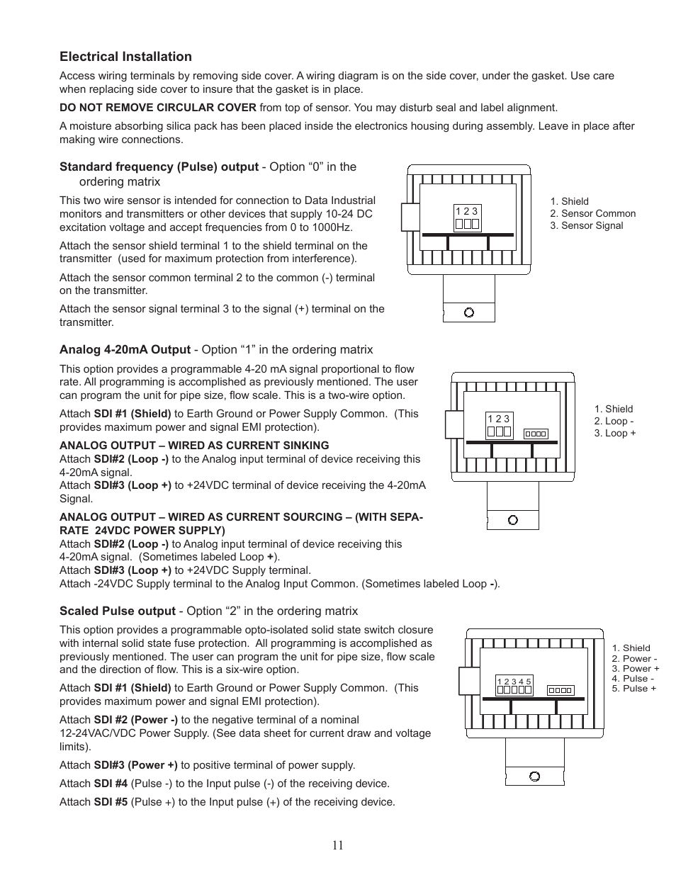 Veris Industries SDI SERIES Install User Manual | Page 11 / 28