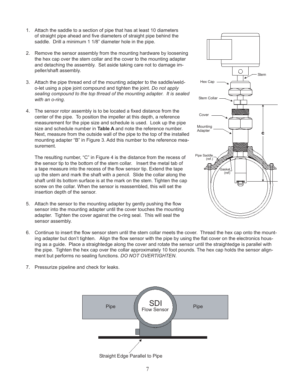 Veris Industries SDI SERIES Install User Manual | Page 7 / 28