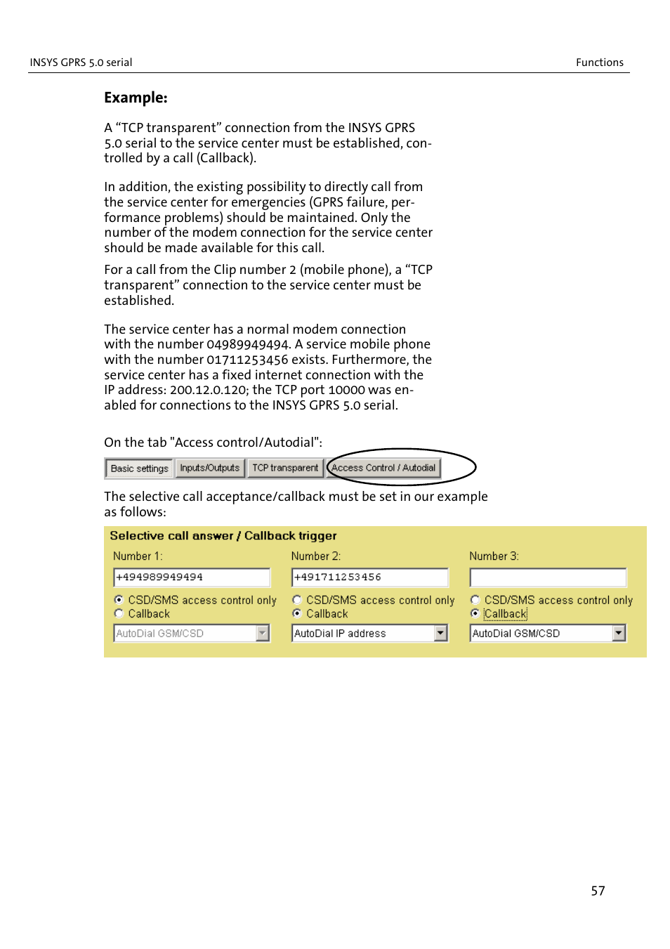 Example | VEGA INSYS Modem GPRS 5.0 User Manual | Page 57 / 113