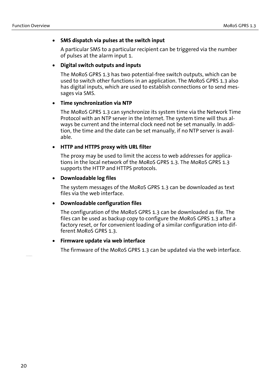 VEGA MoRoS GPRS 1.3 User Manual | Page 20 / 82
