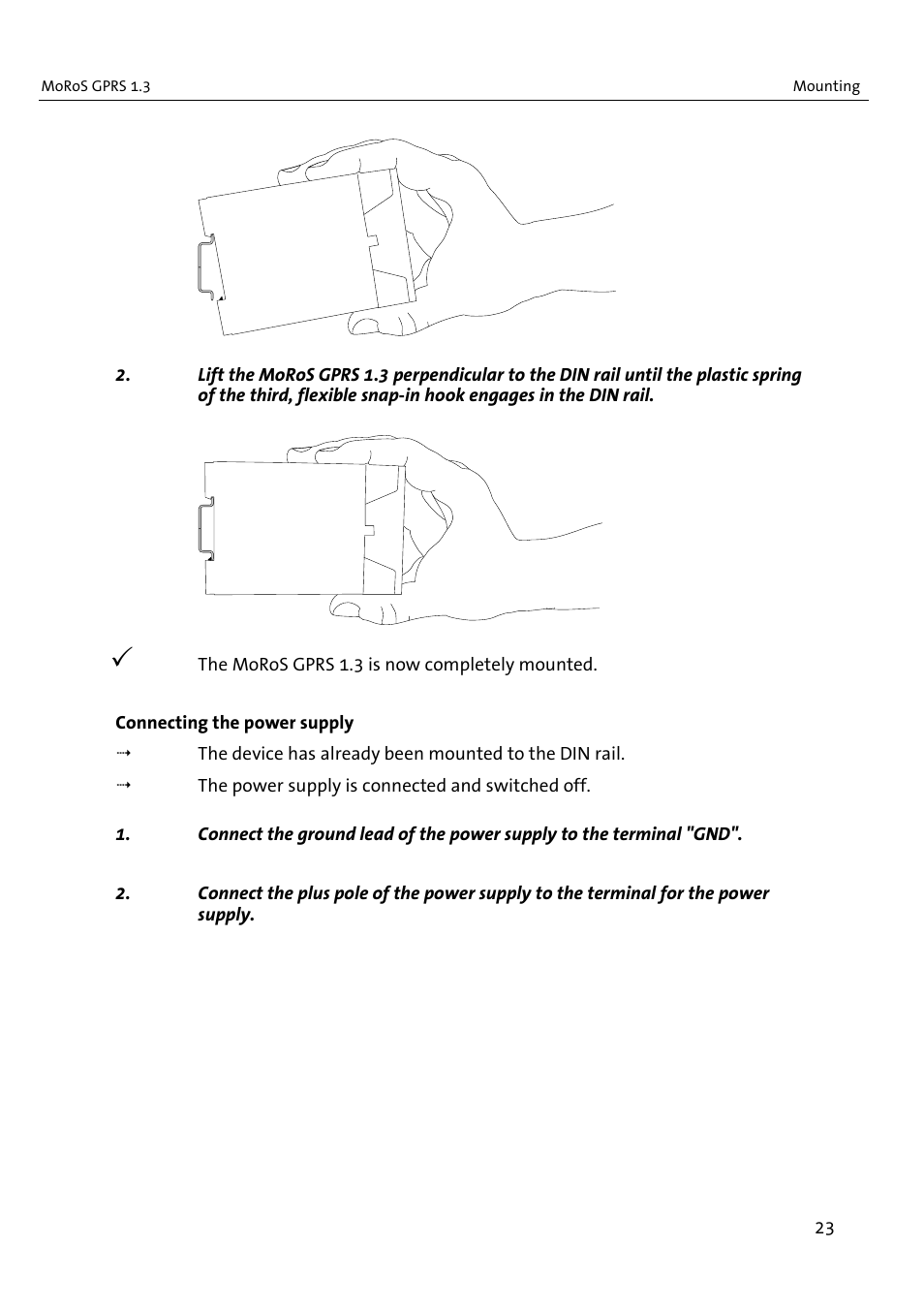 VEGA MoRoS GPRS 1.3 User Manual | Page 23 / 82