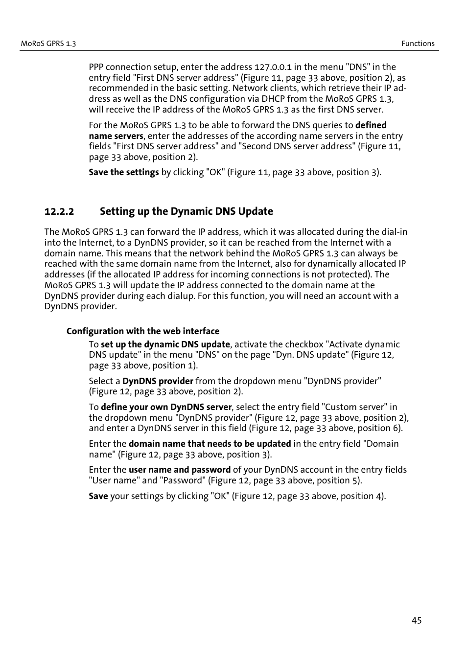 2 setting up the dynamic dns update | VEGA MoRoS GPRS 1.3 User Manual | Page 45 / 82