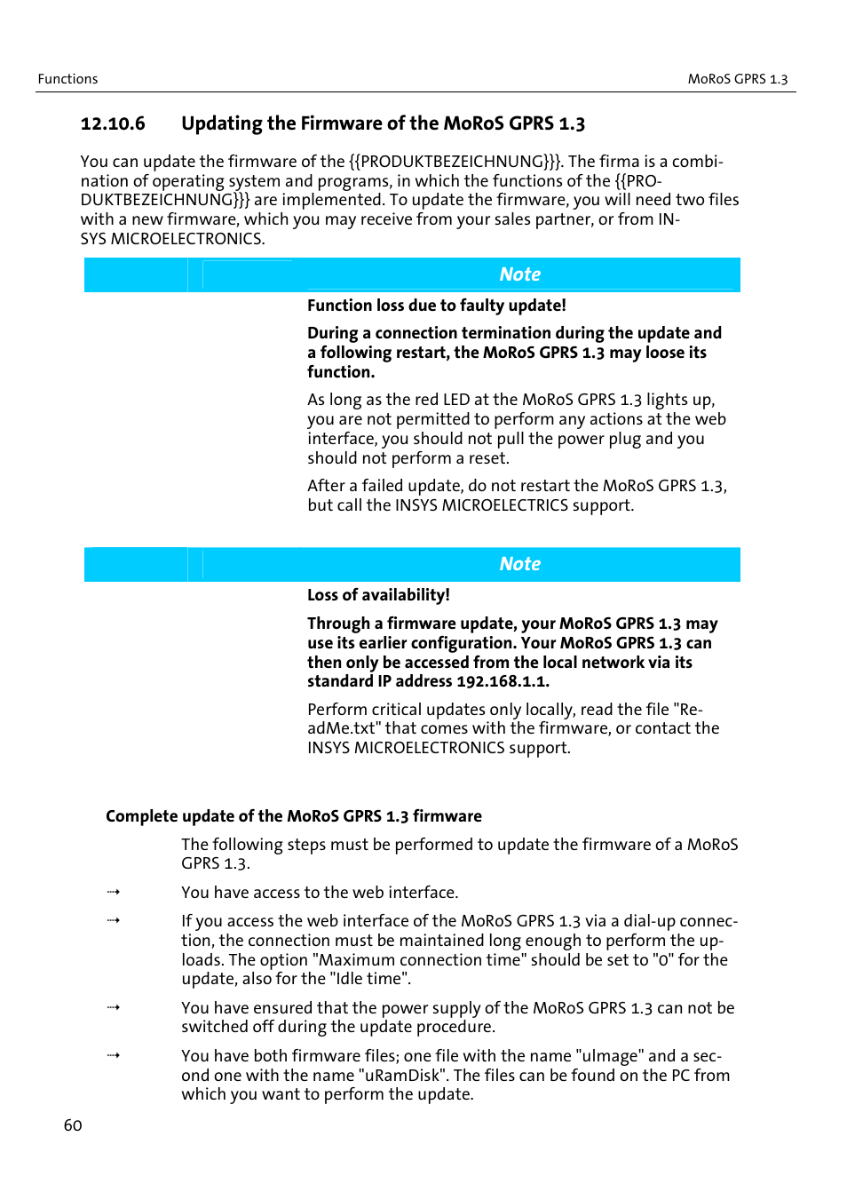 VEGA MoRoS GPRS 1.3 User Manual | Page 60 / 82