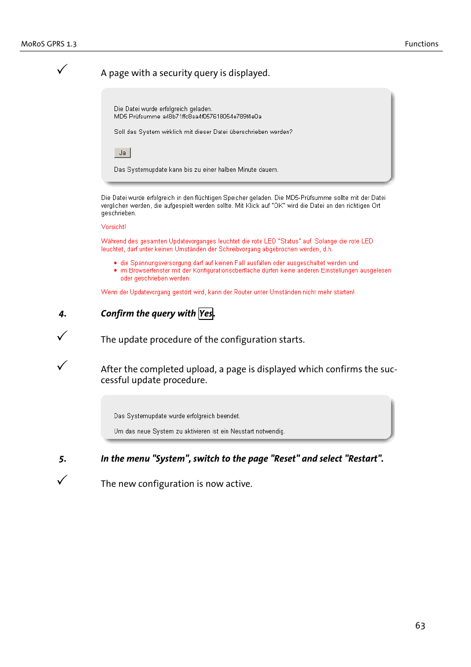 VEGA MoRoS GPRS 1.3 User Manual | Page 63 / 82