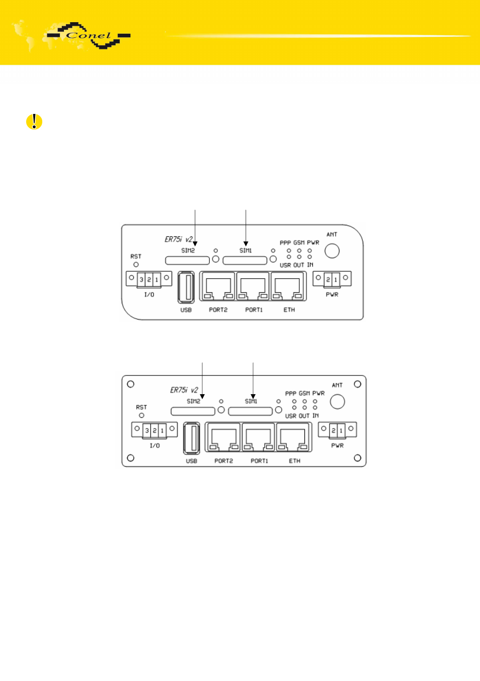 Changing the sim card, Changing the sim cards | VEGA LUCOM EDGE router ER75i v2 SL USER’S GUIDE User Manual | Page 32 / 101