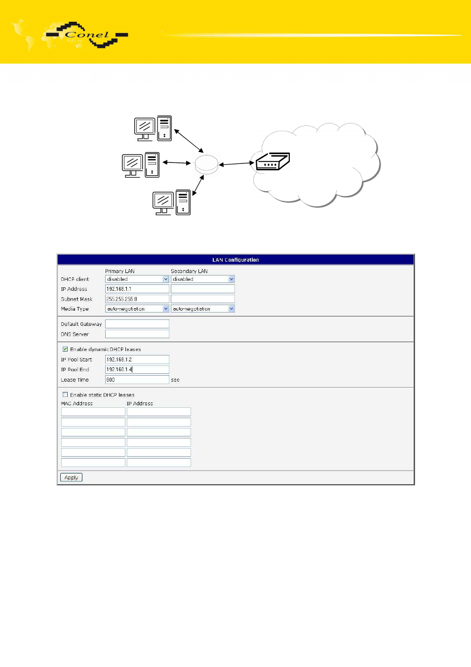 Configuration | VEGA LUCOM EDGE router ER75i v2 SL USER’S GUIDE User Manual | Page 40 / 101