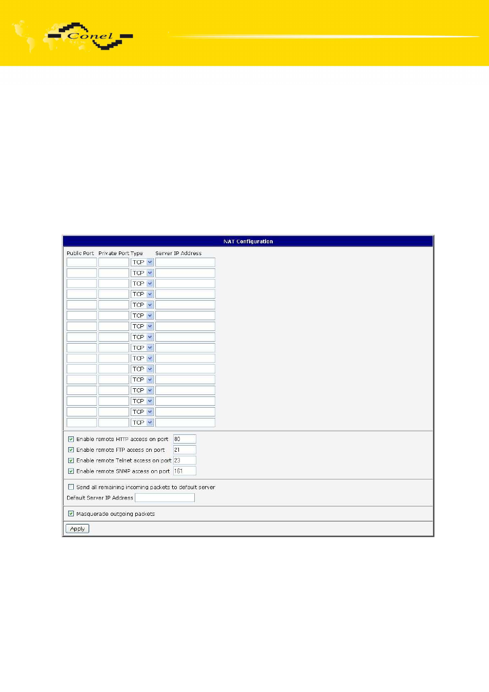 Configuration | VEGA LUCOM EDGE router ER75i v2 SL USER’S GUIDE User Manual | Page 50 / 101