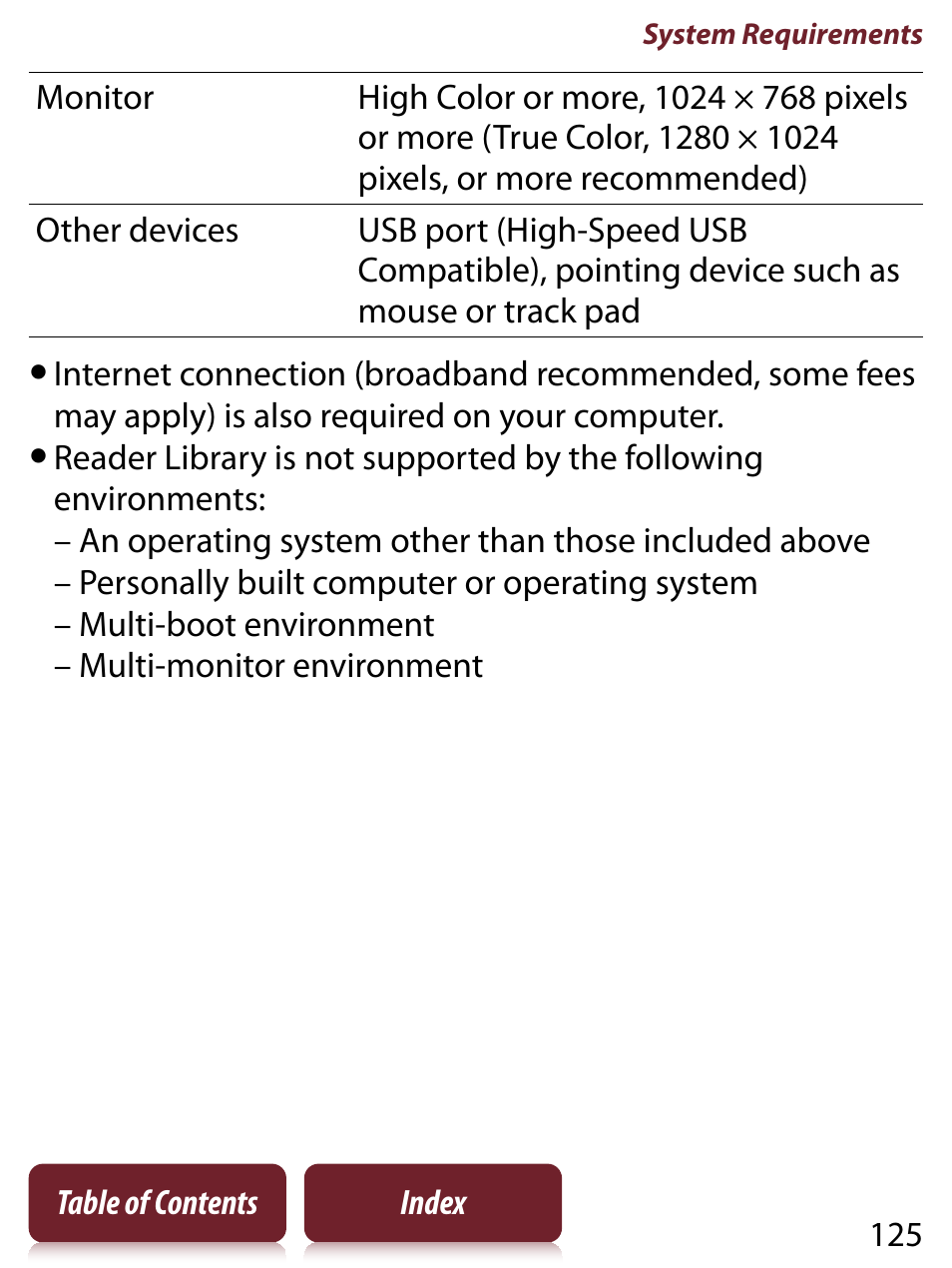 Sony PRS-650 User Manual | Page 125 / 139