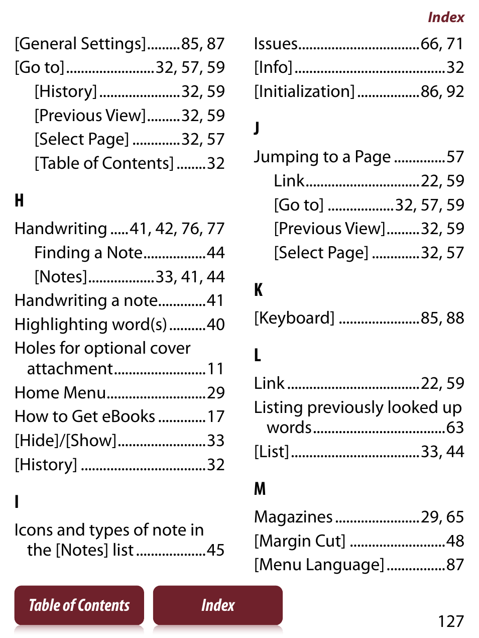 Sony PRS-350 User Manual | Page 127 / 131