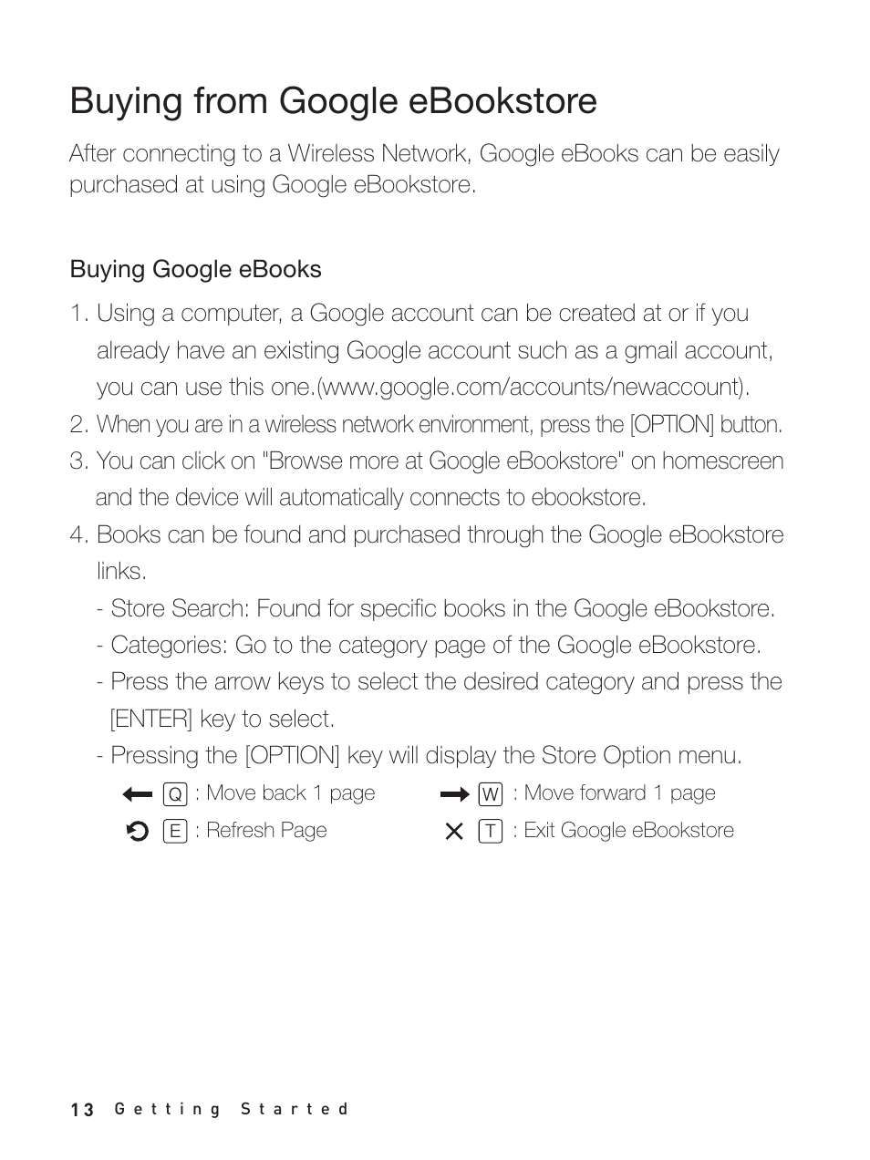 Buying from google ebookstore, Buying google ebooks, Using google ebooks | iRiver Story HD User Manual | Page 13 / 40