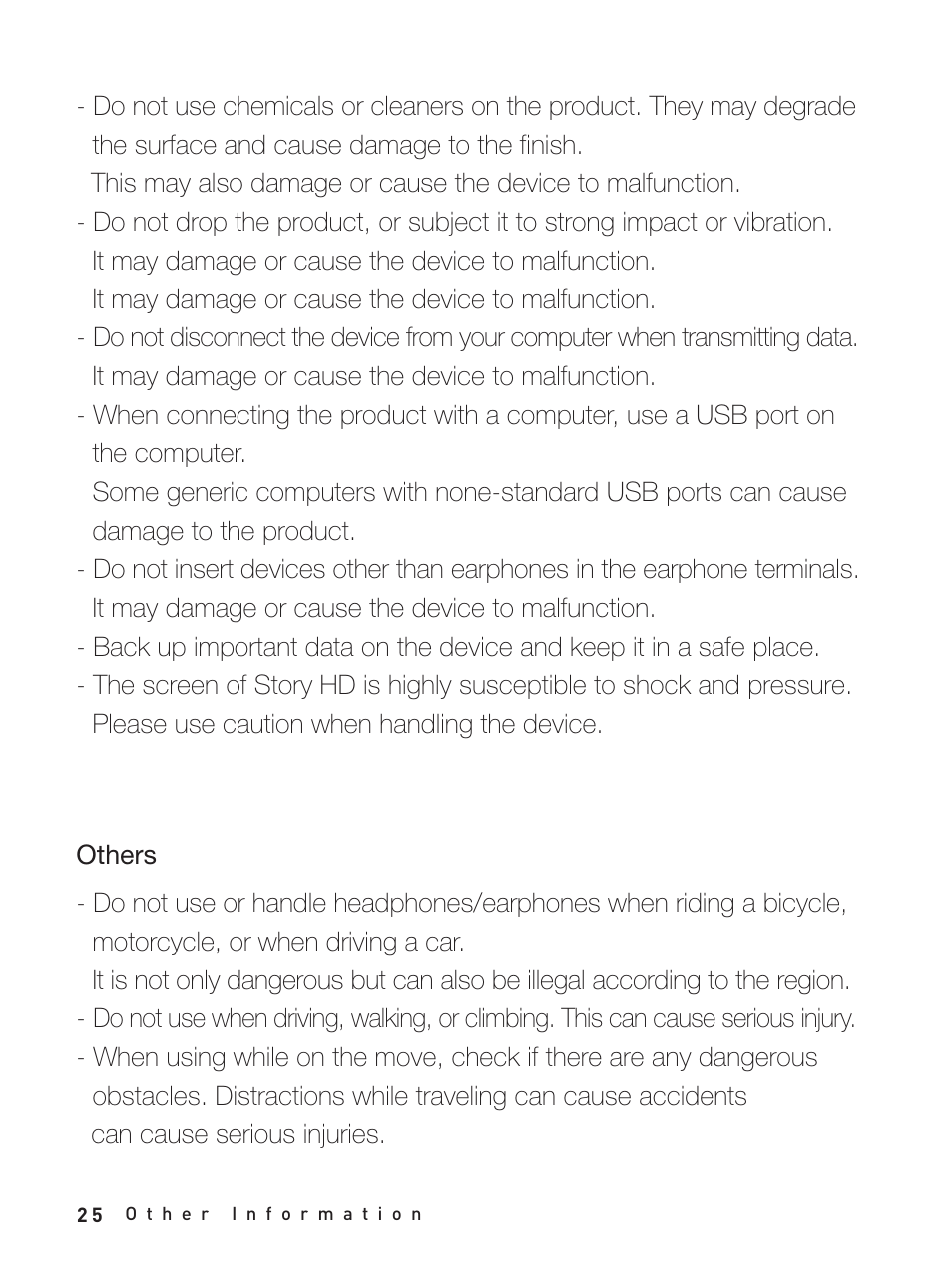 Others | iRiver Story HD User Manual | Page 25 / 40